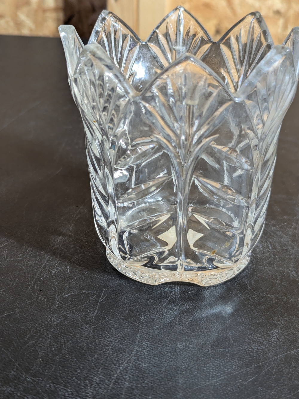Clear Cut-Glass Decorative Votive - Classic Clear Finish